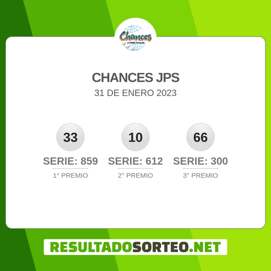 Chances JPS 31 de enero 2023