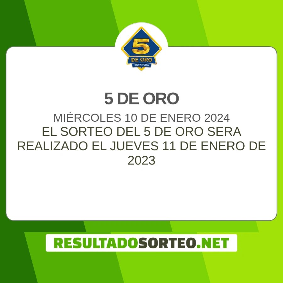 5 de Oro — Resultado del 5 de Oro de hoy — Uruguay